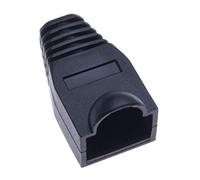 Keple RJ45 Protector Funda Cable de Red LAN Ethernet Enchufe Plástico Bota Terminale Cubierta | Funda RJ45 para Cat6 Cat6e Cat5 Cat5e Cable de Red | Negro, 100 Unidades