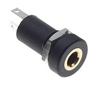 Keple Toma De 3,5 Mm, 3 Polos, Paquete De 5 - Toma De Audio Y Vídeo Estéreo Conector De Montaje En Panel para Auriculares con Tuerca