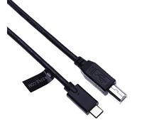 Keple USB C a USB B cable para equipo de música Numark Pioneer Native Instruments Traktor Denon Akai Rolland Samson Hercules Novation (Compatible con Thunderbolt 3) Tipo C, Type-C, USB-C (3m negro)