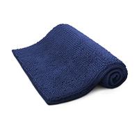 KEPLIN Alfombrilla de baño Antideslizante, Suave y cómoda, con diseño Lavable a máquina, Absorbente de Agua y de Secado rápido para Mantener el baño higiénico y Limpio (Azul Marino)
