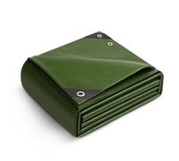 Keplin Lona Impermeable de 2 x 3 m, 90 g/m², Resistente, Resistente al Moho, fácil de Lavar, Material de Polietileno, Bordes Reforzados con Ojales de Metal, Color Verde