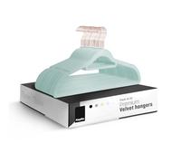 KEPLIN Paquete de 20 Perchas de Terciopelo Antideslizantes con Barra de Corbata y Gancho de 360°, duraderas y Resistentes, organizadores de Armario Que ahorran Espacio para Trajes, Chaquetas y Ropa,