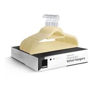 KEPLIN Paquete de 20 Perchas de Terciopelo, Perchas Antideslizantes con Barra de Corbata y Gancho de 360°, duraderas y Resistentes, organizadores de Armario Que ahorran Espacio para Trajes, Chaquetas