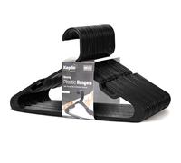 KEPLIN Paquete de 25 Perchas de plástico para Ropa, Perchas Delgadas y duraderas con Ranuras para los Hombros, Organizador de Armario Que Ahorra Espacio para Camisas, Camisetas, Blusas y Ropa de Uso