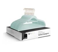 KEPLIN Paquete de 30 Perchas de Terciopelo, Perchas Antideslizantes con Barra de Corbata y Gancho de 360°, duraderas y Resistentes, organizadores de Armario Que ahorran Espacio para Trajes, Chaquetas