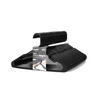 KEPLIN Paquete de 50 Perchas de plástico para Ropa, Perchas Delgadas y duraderas con Ranuras para los Hombros, Organizador de Armario Que Ahorra Espacio para Camisas, Camisetas, Blusas y Ropa de Uso