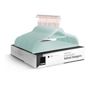 KEPLIN Paquete de 50 Perchas de Terciopelo Antideslizantes con Barra de Corbata y Gancho de 360°, duraderas y Resistentes, organizadores de Armario Que ahorran Espacio para Trajes, Chaquetas y Ropa,