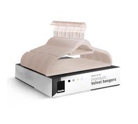 KEPLIN Paquete de 50 Perchas de Terciopelo Antideslizantes con Barra de Corbata y Gancho de 360°, duraderas y Resistentes, organizadores de Armario Que ahorran Espacio para Trajes, Chaquetas y Ropa,