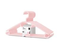 KEPLIN Perchas de plástico Blanco Que ahorran Espacio, Paquete de 20 Unidades, Gancho Giratorio Resistente para Ropa, Abrigos, Vestidos, Camisas, Chaquetas, Pantalones, Antideslizantes, con Gancho
