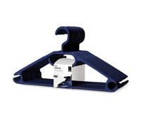 KEPLIN Perchas de plástico Blanco Que ahorran Espacio, Paquete de 20 Unidades, Gancho Giratorio Resistente para Ropa, Abrigos, Vestidos, Camisas, Chaquetas, Pantalones, Antideslizantes, con Gancho