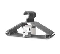 KEPLIN Perchas de plástico Blanco Que ahorran Espacio, Paquete de 20 Unidades, Ganchos giratorios Resistentes para Ropa, Abrigos, Vestidos, Camisas, Chaquetas, Pantalones, Antideslizantes, con Gancho