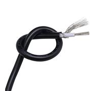 KEPOHK Cable de señal de cable blindado de 1 M, canal de audio de un solo núcleo, cable de blindaje de cobre electrónico 1C UL1533-26AWG