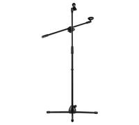 Keppy Micrófono T od Stand Boom Floor Modelo Altura Ajustable Peso Ligero Resistente Plegable para Micrófono con Cable E Voice S e Performance con Soportes de Clip de Micrófono Negro