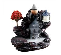 Keptfeet Incienso reflujo - Porta Incienso reflujo cerámica | Soporte para incensario Resina Hecho a Mano | Incienso en Cascada para el Ornamento la Yoga