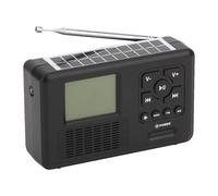Keptfeet Radio portátil con manivela para Uso en Exteriores, Radio Solar con Audio Digital, Emergencia DAB, Solar, microcarga USB