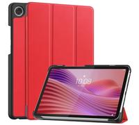 Kepuch Custer Funda para Lenovo Tab One TB305XU TB305FU/Tab K9 8.7",Slim Smart Cover Fundas Carcasa Case Protectora de PU-Cuero - Rojo