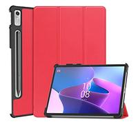 Kepuch Custer Funda para Lenovo Tab P11 Pro 2nd 2022 11.2" TB132FU TB138FC,Slim Smart Cover Fundas Carcasa Case Protectora de PU-Cuero para Lenovo Tab P11 Pro 2nd 2022 11.2" TB132FU TB138FC - Rojo
