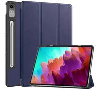 Kepuch Custer Funda para Lenovo Tab P12 Pro 2nd 12.7 2024 / Tab P12 TB371FC TB-370FU 2023,Slim Smart Cover Fundas Carcasa Case Protectora de PU-Cuero - Azul