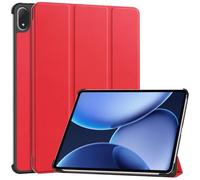 Kepuch Custer Funda para OnePlus Pad 3/ OnePlus Pad 2 Pro, OPPO Pad 4 Pro,Slim Smart Cover Fundas Carcasa Case Protectora de PU-Cuero - Rojo