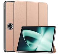 Kepuch Custer Funda para OPPO Pad 2/OPPO Pad 3, Oneplus Pad 11.6",Slim Smart Cover Fundas Carcasa Case Protectora de PU-Cuero - Rose Oro
