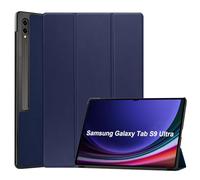 Kepuch Custer Funda para Samsung Galaxy Tab S10 Ultra 14.6" X920 X926B / S9 Ultra X910 X916B X918U / S8 Ultra X900 X906,Slim Smart Cover Fundas Carcasa Case Protectora de PU-Cuero - Azul