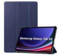 Kepuch Custer Funda para Samsung Galaxy Tab S9 11" X710 X716B X718U,S9 FE X510 X516B,S10 FE X520 X526B,S10 Lite X400 X406B,Slim Smart Cover Fundas Carcasa Case Protectora de PU-Cuero - Azul