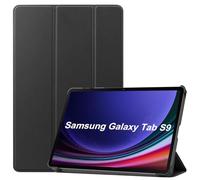 Kepuch Custer Funda para Samsung Galaxy Tab S9 11" X710 X716B X718U,S9 FE X510 X516B,S10 FE X520 X526B,S10 Lite X400 X406B,Slim Smart Cover Fundas Carcasa Case Protectora de PU-Cuero - Negro