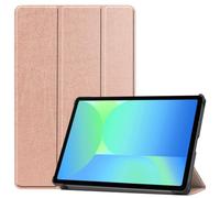 Kepuch Custer Funda para Samsung Galaxy Tab S9 FE 11" X510 X516B/S10 FE X520 X526B/S9 X710 X716B X718U/S10 Lite X400 X406B,Slim Smart Cover Fundas Carcasa Case Protectora de PU-Cuero - Rose Oro