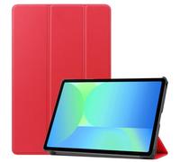 Kepuch Custer Funda para Samsung Galaxy Tab S9 FE 11" X510 X516B/S10 FE X520 X526B/S9 X710 X716B X718U/S10 Lite X400 X406B,Slim Smart Cover Fundas Carcasa Case Protectora de PU-Cuero - Rojo