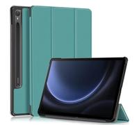 Kepuch Custer Funda para Samsung Galaxy Tab S9 FE 11" X510 X516B, S10 FE X520 X526B,Slim Smart Cover Fundas Carcasa Case Protectora de PU-Cuero - Verde