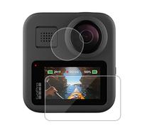 Kepuch Protector de Pantalla para Go-Pro MAX 2 - Vidrio Templado 2 Paquetes