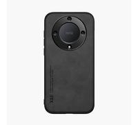 Kepuch Silklike Funda para Honor Magic 5 Lite/Honor X9a - Case Carcasa Placa de Metal Incorporada para Honor Magic 5 Lite/Honor X9a - Negro