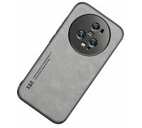 Kepuch Silklike Funda para Honor Magic 5 Pro - Case Carcasa Placa de Metal Incorporada para Honor Magic 5 Pro - Gris