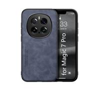 Kepuch Silklike Funda para Honor Magic 7 Pro - Case Carcasa Placa de Metal Incorporada - Azul