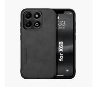 Kepuch Silklike Funda para Honor X6B - Case Carcasa Placa de Metal Incorporada para Honor X6B - Negro
