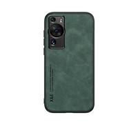 Kepuch Silklike Funda para Huawei P60 Pro - Case Carcasa Placa de Metal Incorporada para Huawei P60 Pro - Verde