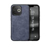 Kepuch Silklike Funda para OPPO A5 Pro 5G Intl - Case Carcasa Placa de Metal Incorporada - Azul