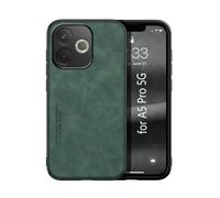 Kepuch Silklike Funda para OPPO A5 Pro 5G Intl - Case Carcasa Placa de Metal Incorporada - Verde