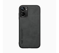 Kepuch Silklike Funda para OPPO Realme 10 Pro 5G - Case Carcasa Placa de Metal Incorporada para OPPO Realme 10 Pro 5G - Negro