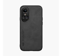 Kepuch Silklike Funda para OPPO Reno 10/Reno 10 Pro - Case Carcasa Placa de Metal Incorporada para OPPO Reno 10/Reno 10 Pro - Negro