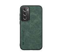 Kepuch Silklike Funda para OPPO Reno 12 Pro - Case Carcasa Placa de Metal Incorporada - Verde