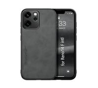 Kepuch Silklike Funda para OPPO Reno 14 F (Intl) - Case Carcasa Placa de Metal Incorporada - Negro