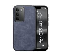 Kepuch Silklike Funda para Realme C75 4G - Case Carcasa Placa de Metal Incorporada - Azul