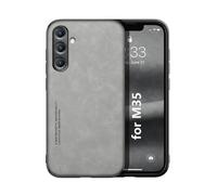Kepuch Silklike Funda para Samsung Galaxy M35 - Case Carcasa Placa de Metal Incorporada para Samsung Galaxy M35 - Gris