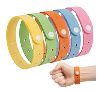 KEPYATI Pulseras Repelentes De Mosquitos - Pulsera Antimosquitos Bolsitas Individuales Auto Cierre - Natural Sin Deet Aceites Esenciales No Toxico - Aceite Canela Menta Geranio Hierba Del Limón