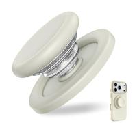 KEPYATI Support Telephone, Anneau Telephone Portable, Phone Grip, Soft Silicone Magnetic Finger Grip For Iphone 17/16/15/14/13, Comfortable One-Touch Holding (Blanco)