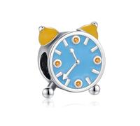 KEQ Abalorio de plata 925 con diseño de la Torre Eiffel de París para pulseras Pandora, reloj de pulsera para Nana/esposa/hija, regalos de Navidad para pulseras europeas, Mini, Plata de ley, No es una