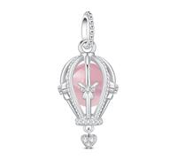 KEQ Abalorio para pulseras Pandora Me de plata 925, diseño de Gampad de mal de ojo, de la suerte, mano de Hamsa, joyería para regalo de madre para mujer y mamá, Mini , Plata de ley, No es una piedra