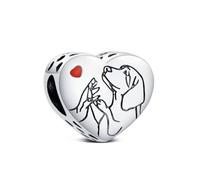 KEQ Pulseras Charms Plata de Ley 925 Abalorios Charms Colgantes de Animales de amor familiar Cuentas Compatible con Pulsera Europeo Charms para Mujer (Labrador Retriever)