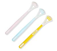 KEQAR 2 Piezas Limpiador de Lengua Raspador Lingual para Adultos y Niños, BPA Libre, Previene Mal Aliento y Mejora la Salud General (Color Aleatorio)